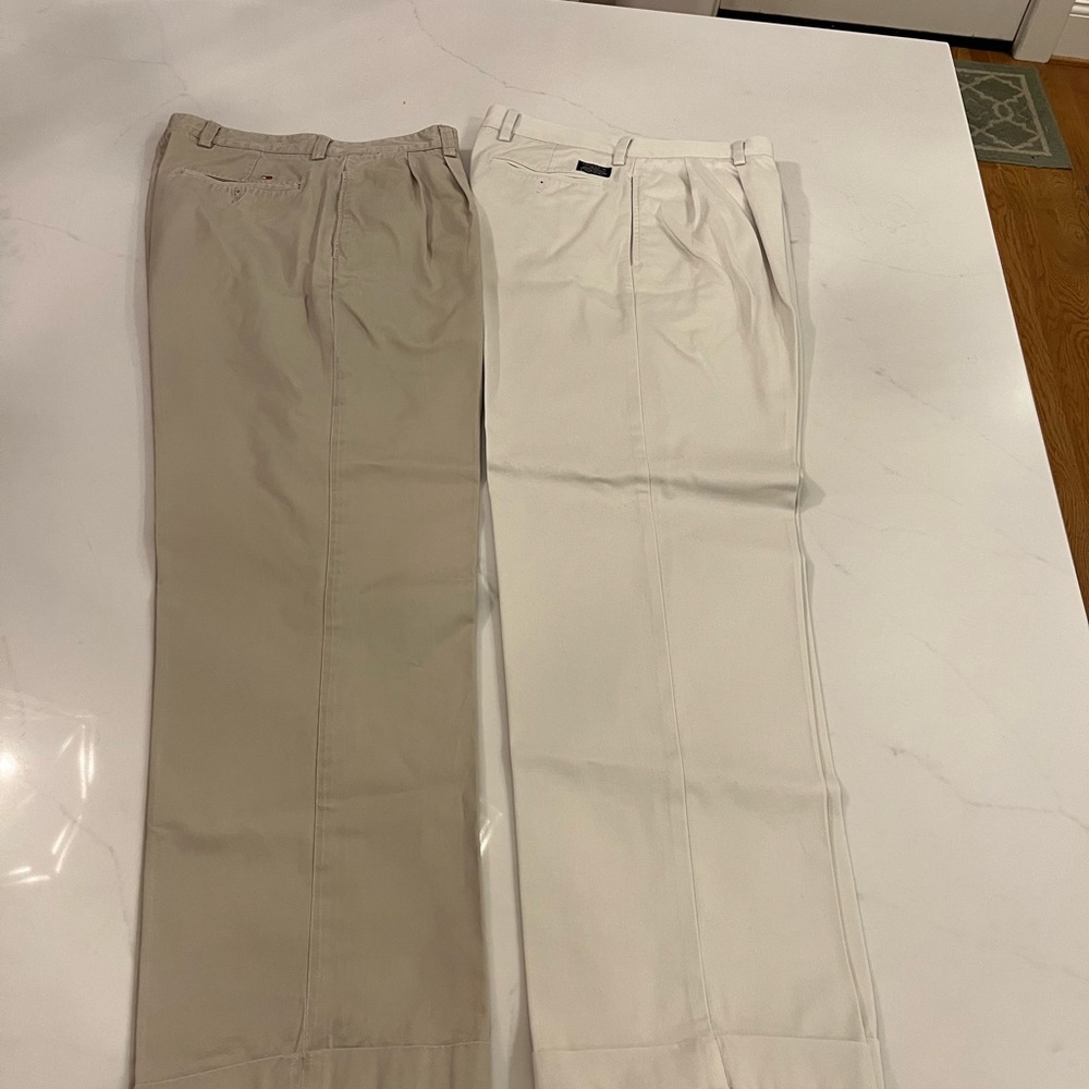 2 pair Men’s khakis 33x32.  Excellent condition - Picture 5 of 6